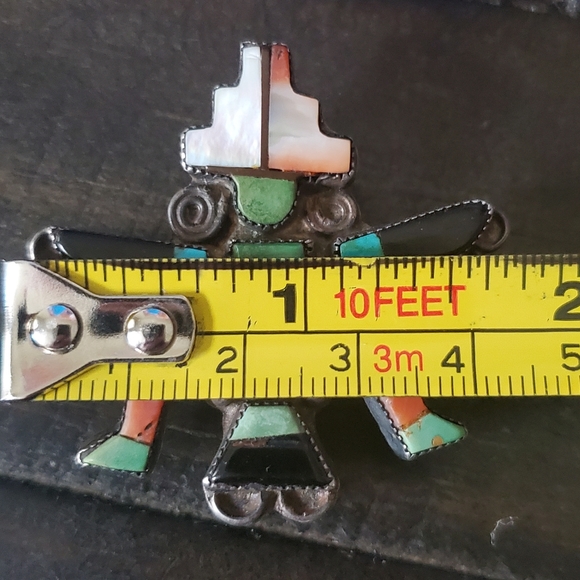 ❤️SOLD❤️Vintage Sterling Native American Knifewing Bolo Without Chord - Picture 3 of 4